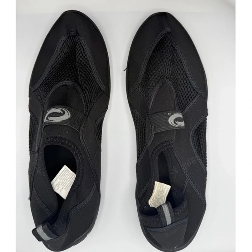 O'Rageous Men 11 Black Water Shoes Sport‎ Sneakers Slip On Sporty Activewear